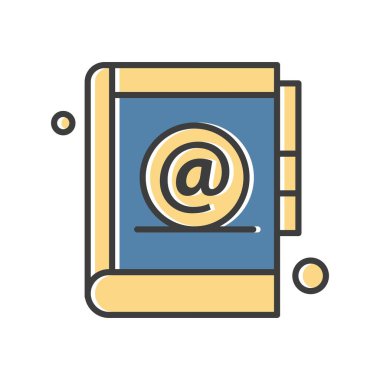  Vektör Defteri Simgesi illüstrasyonu