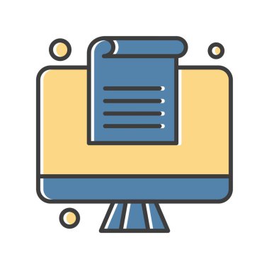 Vektör belgesi Simge illüstrasyonu