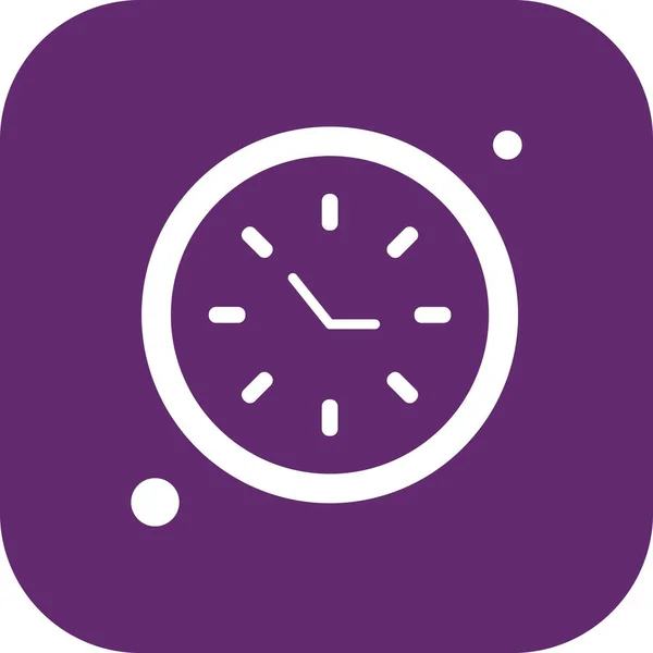 Vector Clock Icon Illustration — Stock Vector