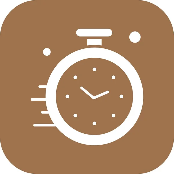 Vector Icono Del Reloj Ilustración — Archivo Imágenes Vectoriales