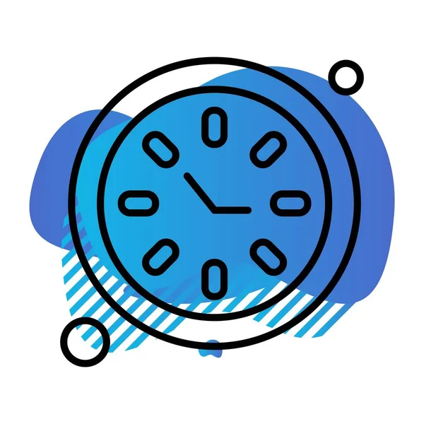 Vector Icono Del Reloj Ilustración — Vector de stock