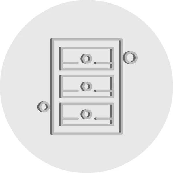 Illustration Vector Locker Icon — Stockvektor