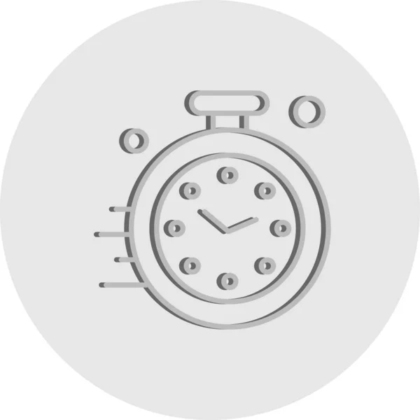 Vector Icono Del Reloj Ilustración — Vector de stock