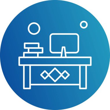 Vektör işyeri simgesi illüstrasyonu