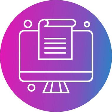 Vektör belgesi Simge illüstrasyonu