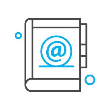  Kitap Simgesi Ağı için Vektör illüstrasyonu 