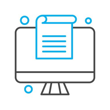 Vektör belgesi Simge illüstrasyonu