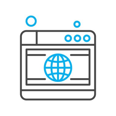 Vektör web sitesi Simge dijital tasarımı