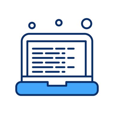 Vektör dizüstü bilgisayar simgesi dijital tasarımı