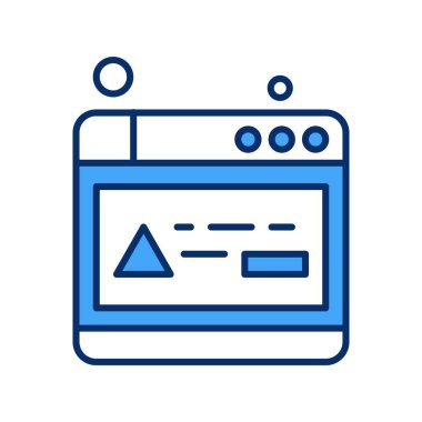 Vektör web sitesi Simge dijital tasarımı