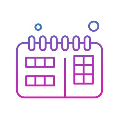  Vektör Takvim Simgesi, vektör illüstrasyonu 