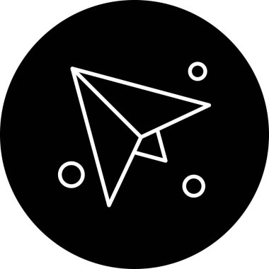 Kağıt simgesinin vektör illüstrasyonu