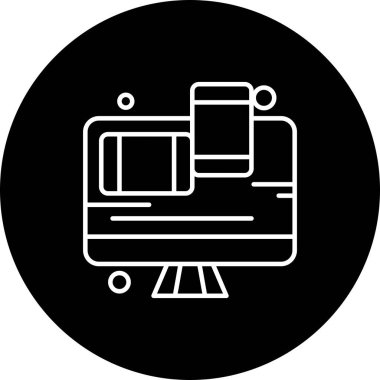  Vektör lcd İzleyicisi Simge