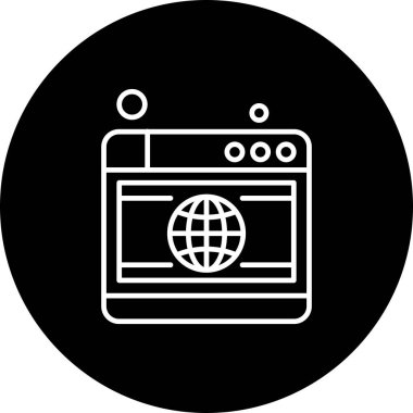 Vektör web sitesi Simge dijital tasarımı