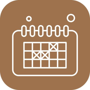  Vektör Takvim Simgesi, vektör illüstrasyonu  