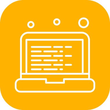 Vektör dizüstü bilgisayar simgesi dijital tasarımı