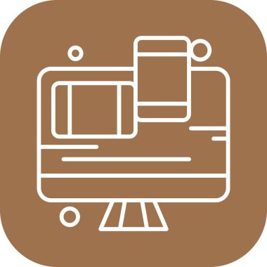  Vektör lcd İzleyicisi Simge