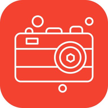 Vektör Kamera Simgesi, vektör illüstrasyonu  