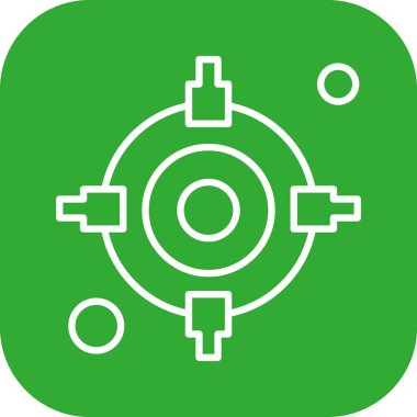 hedef simge, vektör illüstrasyonu