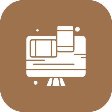  Vektör lcd İzleyicisi Simge