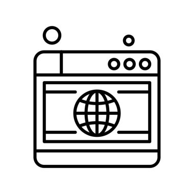 Vektör web sitesi Simge dijital tasarımı