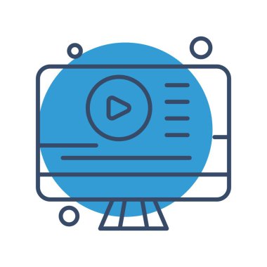  Vektör lcd monitörü Simge dijital resmi 