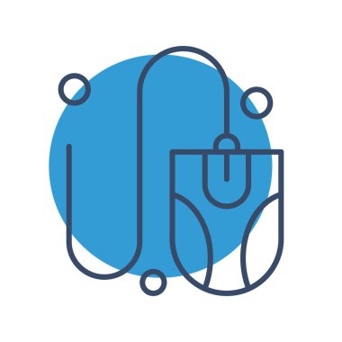 Alışveriş poşeti simgesi vektör illüstrasyon grafik tasarımı