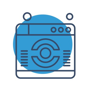 Modern oto tamir simgesinin vektör illüstrasyonu