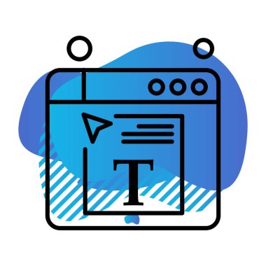 Vektör belgesi Simge illüstrasyonu