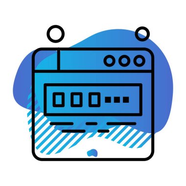 Vektör web sitesi Simge dijital tasarımı