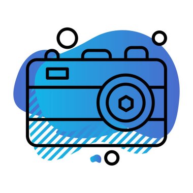 Vektör Kamera Simgesi, vektör illüstrasyonu  