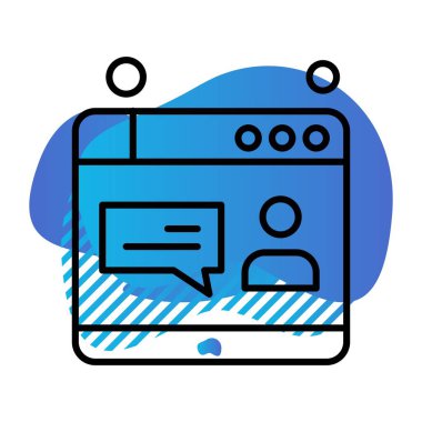 Vektör web sitesi Simge dijital tasarımı