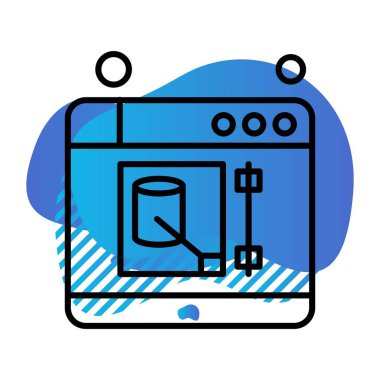 Vektör web sitesi Simge dijital tasarımı