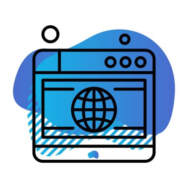 Vektör web sitesi Simge dijital tasarımı