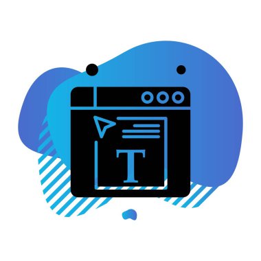 Vektör belgesi Simge illüstrasyonu