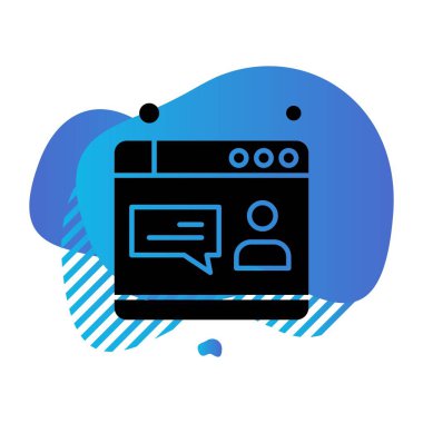 Vektör web sitesi Simge dijital tasarımı