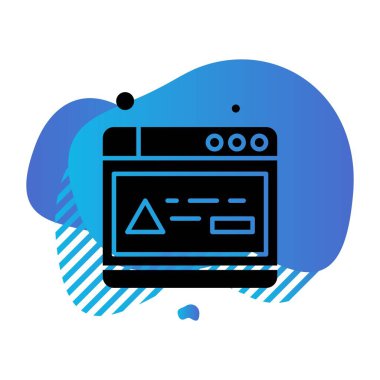 Vektör web sitesi Simge dijital tasarımı