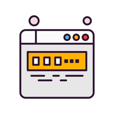 Vektör web sitesi Simge dijital tasarımı