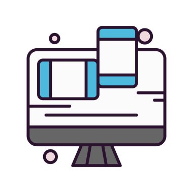  Vektör lcd İzleyicisi Simge