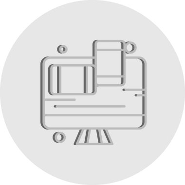  Vektör lcd İzleyicisi Simge