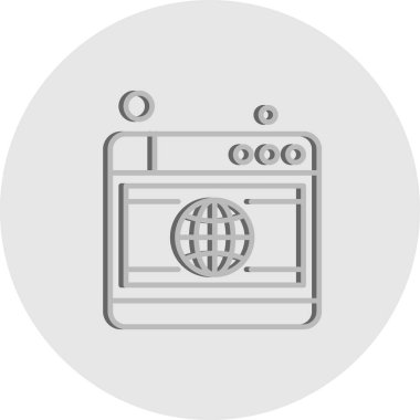 Vektör web sitesi Simge dijital tasarımı