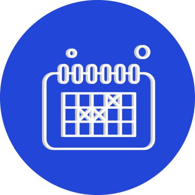  Vektör Takvim Simgesi, vektör illüstrasyonu  