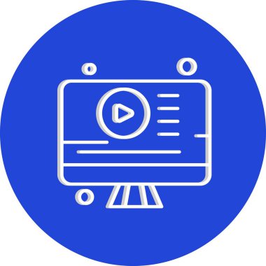  Vektör lcd monitörü Simge dijital resmi 