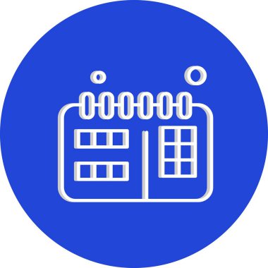  Vektör Takvim Simgesi, vektör illüstrasyonu  