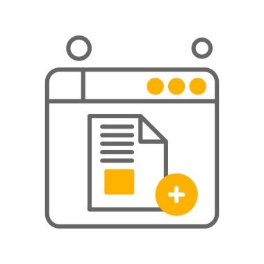 belge simgesi vektör illüstrasyonu