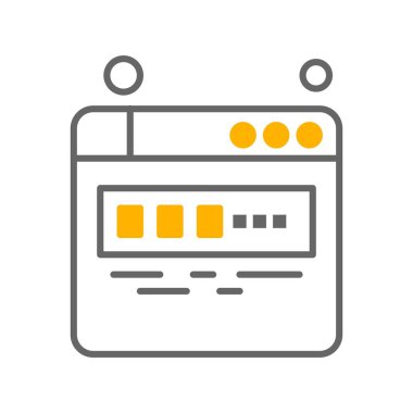 Vektör web sitesi Simge dijital tasarımı