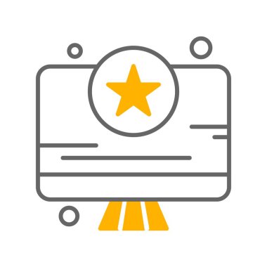  Vektör lcd monitörü Simge dijital resmi 