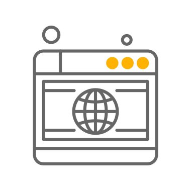 Vektör web sitesi Simge dijital tasarımı