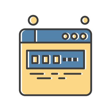 Vektör web sitesi Simge dijital tasarımı