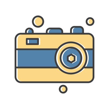 Vektör Kamera Simgesi, vektör illüstrasyonu  